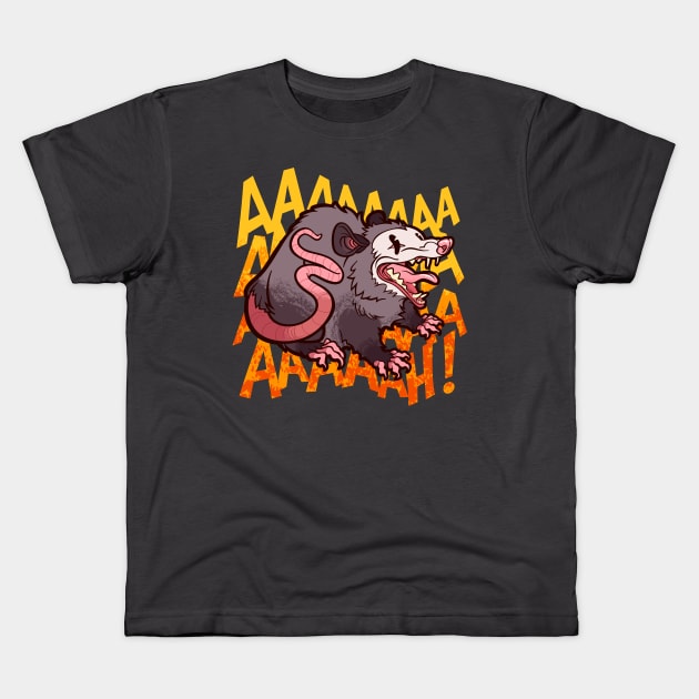 Screaming Possum or Opossum - Aaah! Kids T-Shirt by CTKR Studio